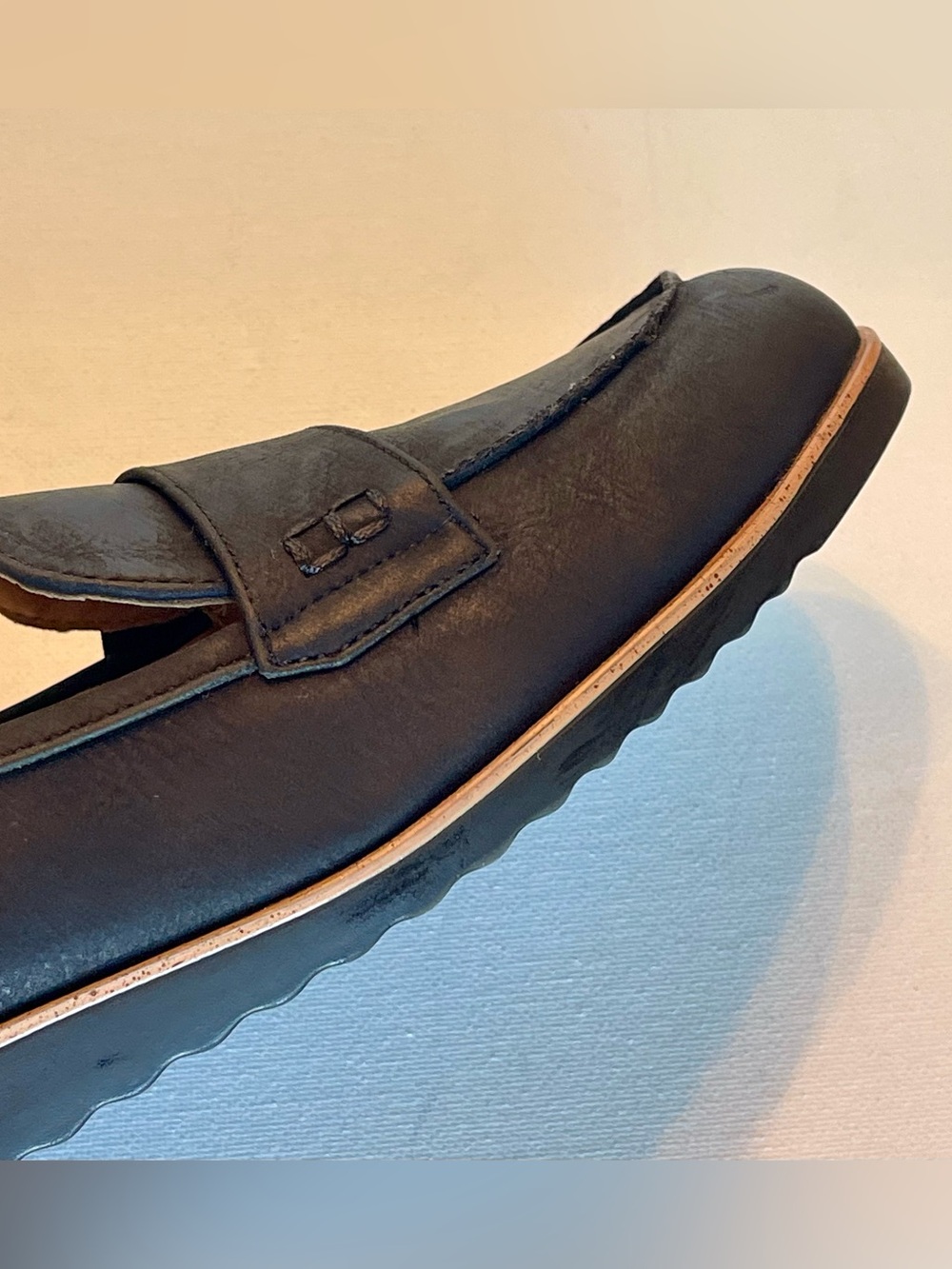 NEW LIFE STRIDE VELOCITY 2.0 ZEE SERIES FAUX BLACK LEATHER LOAFER EU 42/ U.S. 11 - Picture 8 of 13
